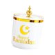 thumbnail image 1 of Tarro de caramelos de Ramadán, recipiente a prueba de polvo para alimentos, contenedor de aperitivos para Eid Mubarak Torre Blanca, 1 of 9