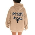 thumbnail image 6 of XIAONU Womens Casual Hoodies Trendy Minimalist Print Hoodie Cozy Everyday Pullover, 6 of 8