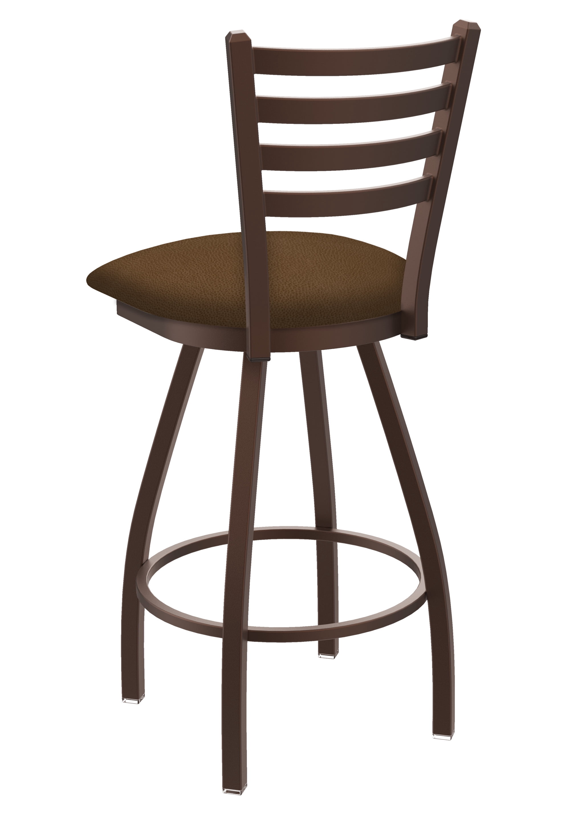 410 Jackie 30" Swivel Bar Stool with Black Wrinkle Finish and Rein Thatch Seat