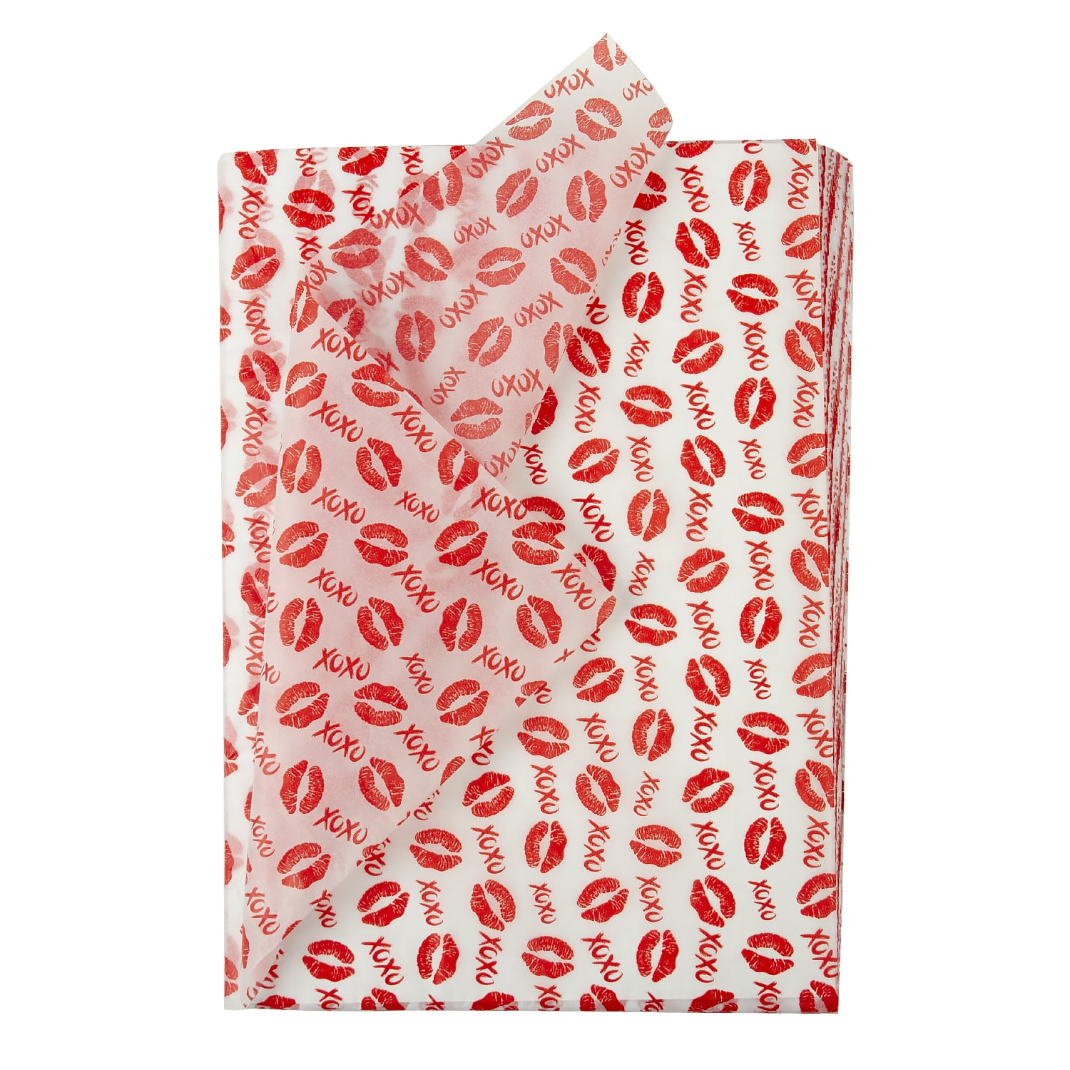 WRAPAHOLIC Gift Wrapping Tissue Paper Red Mouth Print Tissue Paper