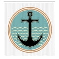 thumbnail image 3 of Ambesonne Anchor Shower Curtain, Nautical Design, 69"Wx70"L, Multicolor, 3 of 3