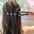 thumbnail image 2 of Satin Fabric Hair Bands, Braided Hair Clips For Women, Rsvelte Hair Clips, Sparkling Crystal Stone Braided Hair Clips (8Pcs-D), 2 of 5