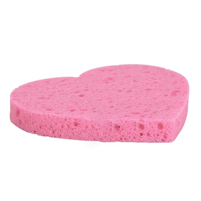 Qarigey Paquete de 10 esponjas limpiadoras de la piel, esponjas faciales, almohadillas limpiadoras faciales, esponja exfoliante con técnicas Pinceles de maquillaje y herramientas Rosa