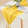 thumbnail image 3 of BINGLI 10ft Chiffon Table Runner 27x120 Inch Sheer Romantic Table Runner for Wedding Birthday Party Bridal Shower Outdoor Decoration, 3 of 6