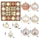 thumbnail image 3 of Bolas de árbol de Navidad, 44 piezas, 6 cm, bolas de Navidad grandes, bolas multicolores, adornos para árbol de Navidad, juego para fiesta en casa, 3 of 5