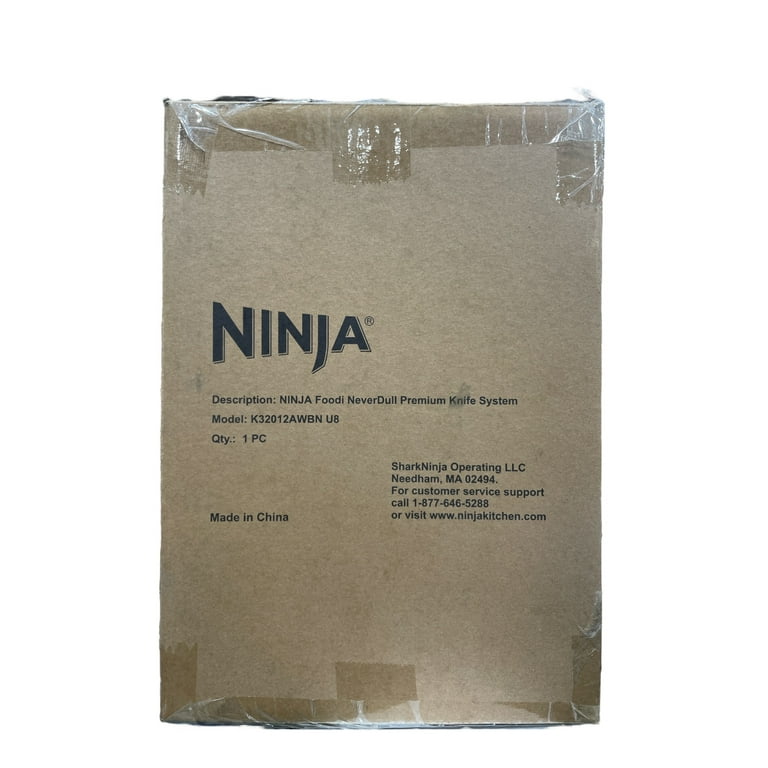 Ninja Foodi NeverDull Premium 12-Piece German Stainless Steel Knife System  with Built-in Sharpener, White