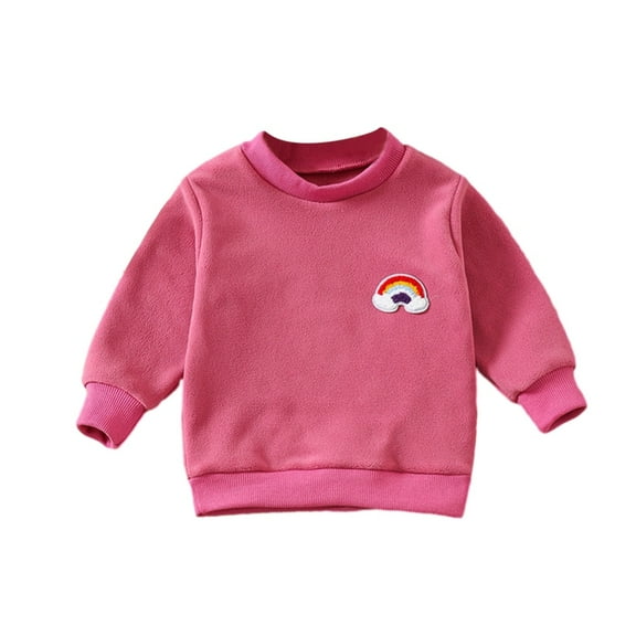 GYRATEDREAM Girls Striped Sweaters Gradient Long Sleeve Cable Knit Sweater Cute Print Top Chunky Pullover Jumper Fall Winter for 4-5Y Red
