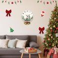 thumbnail image 6 of Sanmadrola Christmas Decoration Wall Clock Home Indoor Decor Silent Non Ticking Wooden 12'' Christmas Tree, 6 of 7