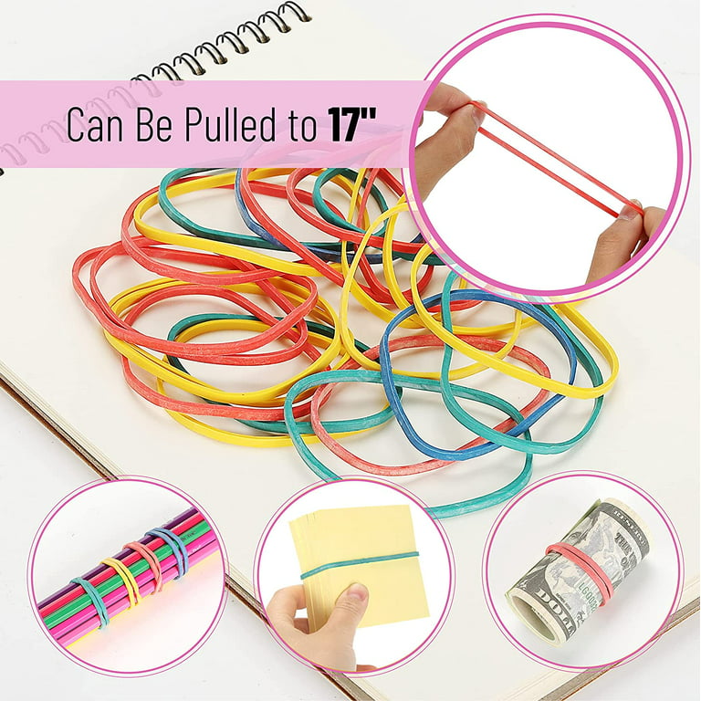 rubber bands+50 colorful mini clips+2 combs+2 rubber band cutter for