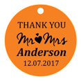 thumbnail image 1 of 100 PCS Mr & Mrs Personalized Wedding Favor Gift Paper Tags Thank You Custom Made Hang Tags, 1 of 1