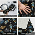 thumbnail image 3 of Picia Space Rockets Pattern Flannel Doormat – 16x24 Inch Non-Slip Indoor Mat, Absorbent & Quick-Dry Rug for Entryway, Bathroom, Kitchen, and Bedroom, Machine Washable, 3 of 7