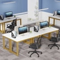 thumbnail image 6 of 55" Large Computer Desk, Modern Simple Style Study Writing Desk, Study Table Laptop Table for Home Office, 6 of 9