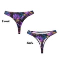 thumbnail image 3 of Balery Starry Night Iris Field Tangas de Algodón para Mujer con Estampado – Ropa Interior Sexy, Transpirable, G-string-Medium, 3 of 6