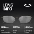 thumbnail image 4 of Oakley OO4141 Whisker Oval Shaped Non-Polarized Sunglasses for Men - Includes Official Eyewear Kit - Carbon Frame with Prizm Black Lens, 4 of 6