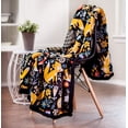 thumbnail image 4 of Chanasya Gold Fox Lush Nature Vibrant Color Print Decorative Fleece Throw Blanket - Super Soft Cozy Snuggly Luxurious Chick Plush Sherpa for Bed Couch Sofa Chair Office ( 50 x 65 Inches ) - Black, 4 of 9