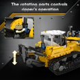 thumbnail image 4 of Bulldozer Building Kit with Pneumatic Cylinders, Excavator Construction Engineering Toy for Adults, Buildable Creative Model(1200 Pieces), 4 of 5