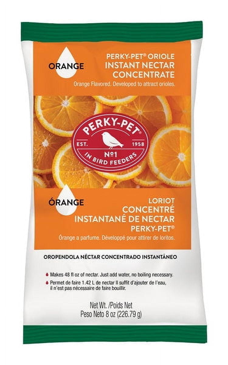Perky-Pet Instant Orange Oriole Nectar Powder, Makes 48 oz, Citrus