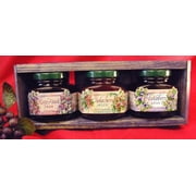 Angle View: Huckleberry Haven Handcrafted Set of 3 Jam/Jelly Gift Crate