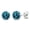 London Blue, variant on Gem Stone King 925 Sterling Silver Green Peridot Stud Earrings for Women Men (1.80 Cttw, Gemstone August Birthstone, Round 6MM)