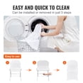 thumbnail image 3 of 100PCS Universal Stretch Spandex Chair Covers Folding Chair Protective Slipcovers for Wedding Holiday Banquet Party Celebration Dining(White), 3 of 11