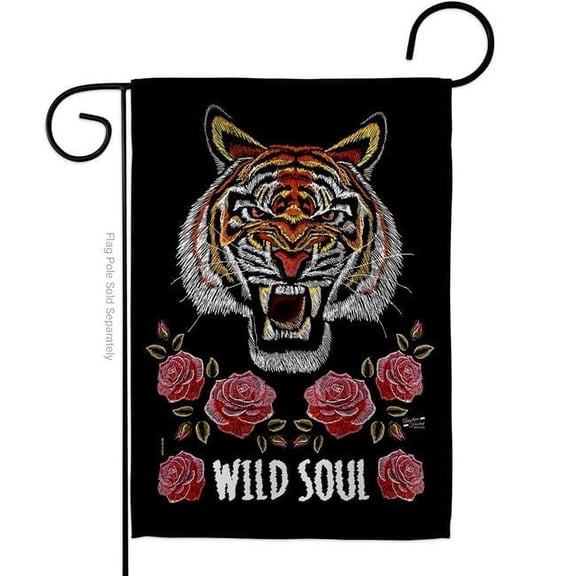 Angeleno Heritage G130326-BO Wild Soul Animals Wildlife 13 x 18.5 in. Double-Sided Decorative Vertical Garden Flags for House Decoration Banner Yard Gift