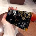 thumbnail image 1 of Luxury Retro Diamond Rhinestones Square Case for IPhone 16 12 13 14 15 Pro Max 16pro Soft Silicone Plating Shockproof Cover black For iPhone 13PRO, 1 of 6