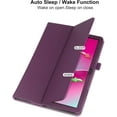 thumbnail image 3 of zukof Folio Stand Case for T-Mobile REVVL Tab 2 10.1 Inch Tablet 2025 - Lightweight Folding Slim PU Leather Protective Cover (Purple), 3 of 6
