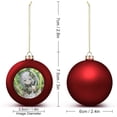 thumbnail image 2 of Genshin Impact Christmas Balls Decorative Matte Xmas Ornaments Christmas Tree Hanging for Wreath, Home & Window Decor 2PCS, 2 of 8