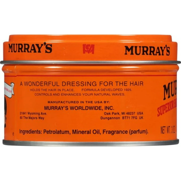 Murrays Superior Hair Dressing Pomade - 3 Oz 