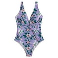 thumbnail image 1 of Maillots de Bain une Pièce pour Femmes Imprimé Floral Contrôle du Ventre Monokinis, 1 of 5