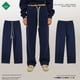 thumbnail image 2 of Pantalones deportivos holgados informales de color liso con forro polar recto grueso de 350 g para otoño e invierno para hombre, 2 of 4