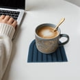 thumbnail image 4 of Unique Bargains 1 Pc Simple Design Silicone Coaster Dark Blue, 4 of 5