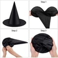 thumbnail image 2 of KAWELL Halloween Witch Hat Halloween Cosplay Costumes Accessories Foldable Witch Hat, 2 of 4