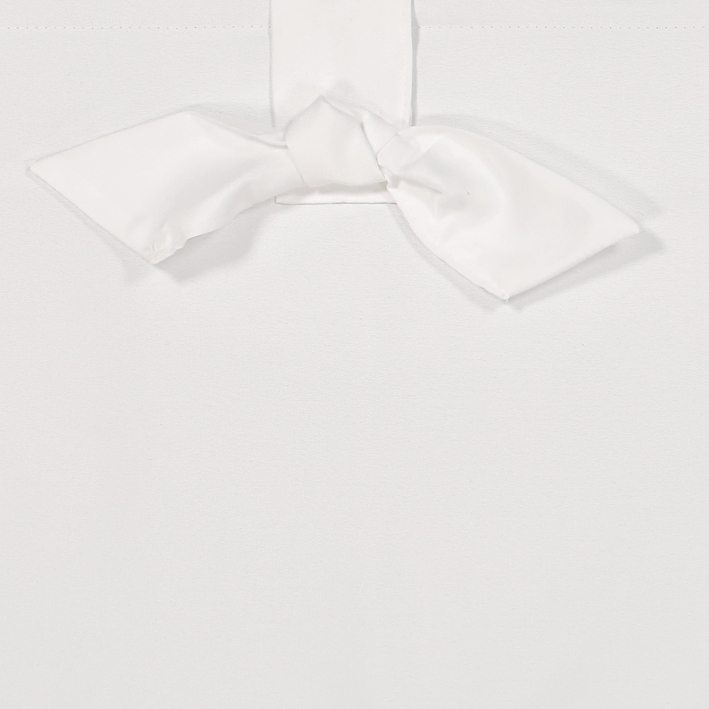 Eclipse Kids Bow Tab Top 100% Blackout 84" long x 40" wide Curtain panel in White