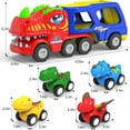 thumbnail image 6 of BESTSKY 2026 New Toddler Car Toys for 1 2 3 4 5 Year Old Boy, 5-In-1 Dinosaur Vehicle Trucks Toys for Toddlers 1-3 with Sounds & Lights Toys for Boys 4-6 Dinosaur Toys for Kids 3-5, 6 of 6