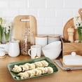 thumbnail image 4 of Dvumao Plastic Barbecue Rectangular Fruit Plates Kitchen Cooking Dining Serving 5.71 x 0.98 Inch, 4 of 6