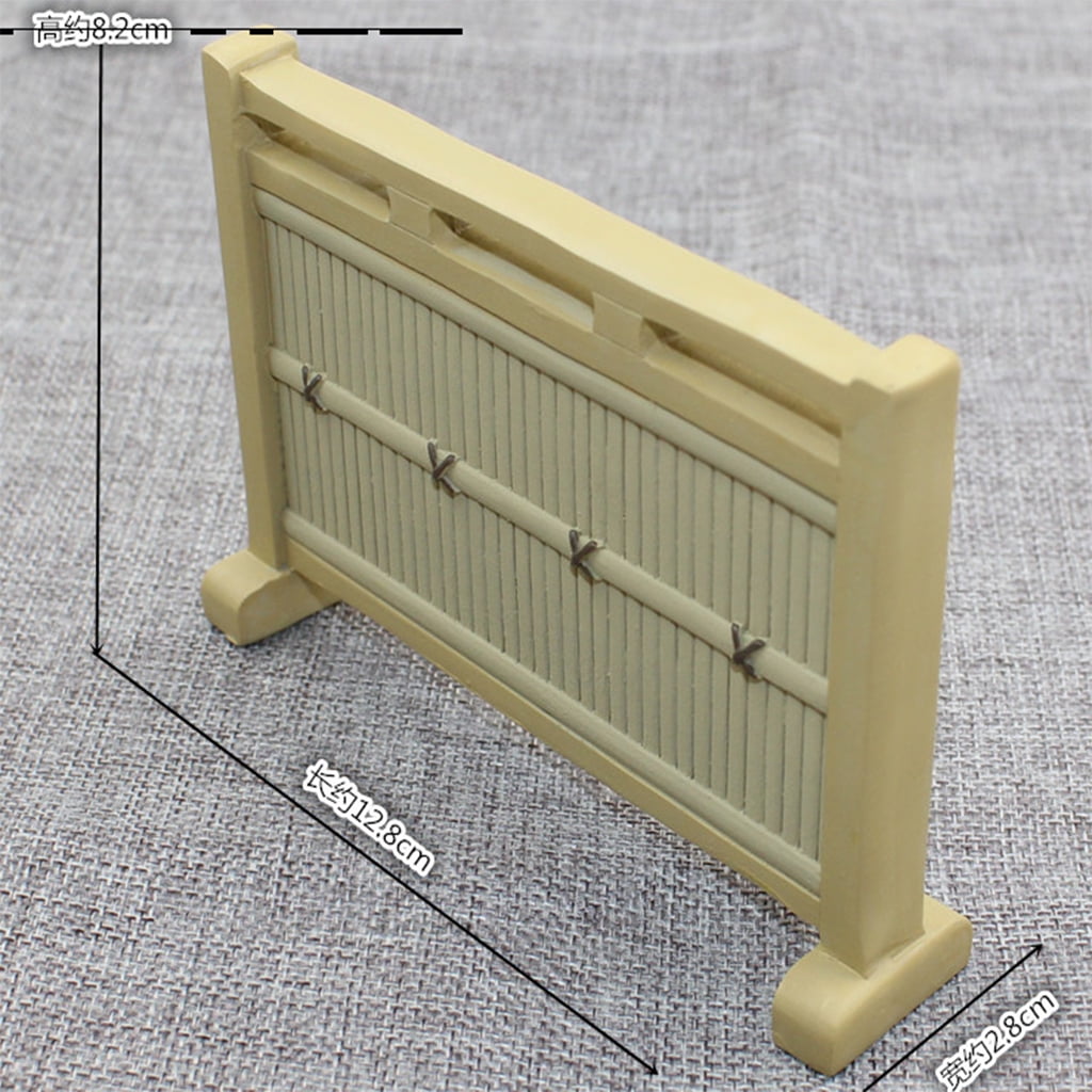 1/12 Dollhouse Miniature Room Furniture Imitate Bamboo Screen Model DIY Gift 
