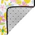 Area Rugs, Cute Lemon Pink Flowers Washable Large Rugs for Living Room
