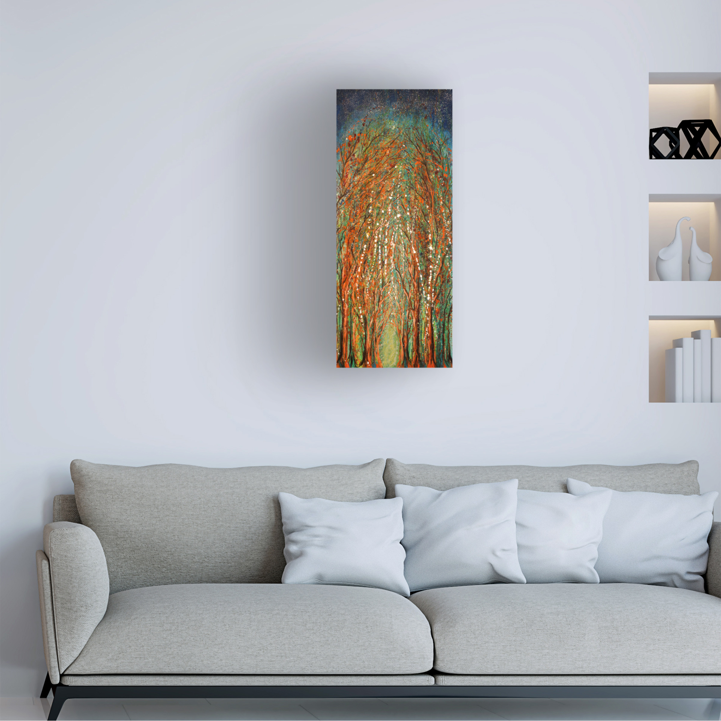 Trademark Fine Art 'The Wildwood Forest' Canvas Art by Michelle Faber