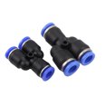 thumbnail image 2 of Pp Y Type 3-way Pneumatic Joint 360 Degree Rotation Good Air Tightness Quick Installation Plastic Quick Joint 4mm 6mm 8mm 10mm 12mm, 2 of 6