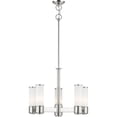 thumbnail image 4 of 5 Light Polished Nickel Dinette Chandelier with Hand Blown Satin Opal White Glass Shade, 4 of 5