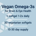 thumbnail image 5 of Life Extension Vegetarian DHA, omega-3 from algae for cognition, mood & eye health, gluten-free, non-GMO, vegan, 30 softgels, 5 of 10