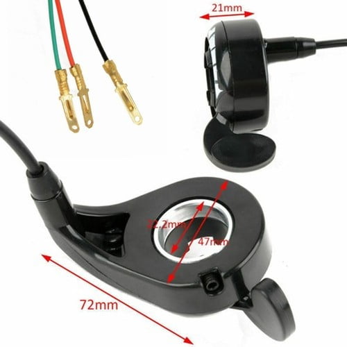 Lrdan Universal Thumb Throttle Assembly 22mm 7/8inch for E-Bike Electric Bike Scooters
