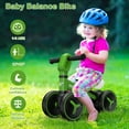 thumbnail image 6 of Wdmiya Baby Balance Bike, Toddler Bike with 4 Wheels, for 12-36 Months Toddler Walker Gifts Boys Girls, Kids Bike Riding Toys with Adjustable Seat, Best 1st Birthday Gift Infant Bicycle, Green, 6 of 9