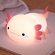thumbnail image 1 of Luz de noche de axolotl para niños, linda lámpara de axolotl, regalos, lámpara de mesa recargable de axolotl, lámpara de noche, lámpara de noche de guardería de silicona con LED, linda decoración de, 1 of 6