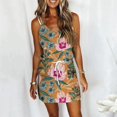 thumbnail image 1 of Robe de Bal Mode Femme Sans Manches Bretelles Col en V Robe Imprimée Robes de Mariage pour Femmes 2023 en Liquidation, 1 of 5