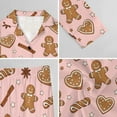 thumbnail image 6 of Top-kevin Gingerbread Man Santa Hat Women's Long-Sleeve Shirt And Full-Length Bottom Pajama Set, 6 of 12