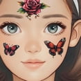 thumbnail image 4 of 2 tableros de práctica de pintura facial A4 reutilizables, plantilla de ejercicio de pintura, herramienta de pintura de maquillaje para escenario, suministros de pintura facial., 4 of 9