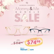 Screen Shades Mother's Day Bundle - Blue Light Blocking Computer Glasses - SS202 Sand & SS501 Black Fade - UV Protection - Relieve Eye Strain and Prevent Headaches From Device Use and Gaming