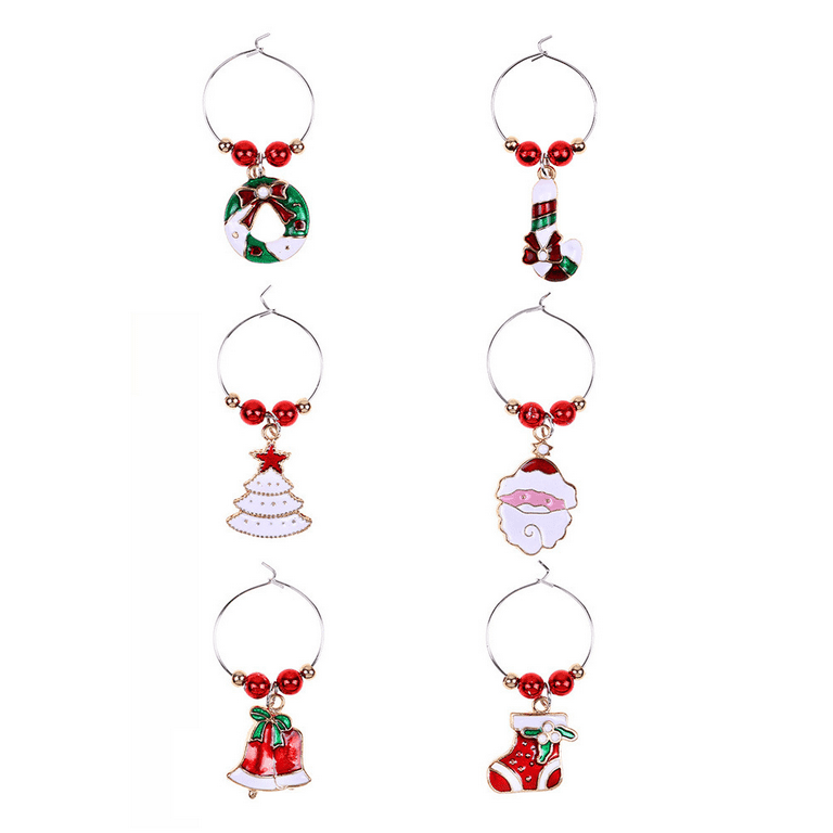 Buy Wholesale China Christmas Bottle Wine Glass Charms Rings Markers Tags  Identification, Wine Charms For Stem Glasses, Drink Markers & Wine Glass  Charms at USD 1